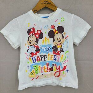 Tokyo Disney Resort T-Shirt Childs Size 100 (3-4 years) My Happiest Birthday